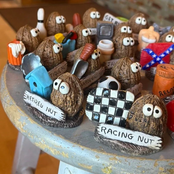 New- Your choice of one Novelty Nut Figurines Hilarious Adorable and Fun - Picture 3 of 14